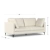 Ava - Mid Century Sofa, Upholstered - Cream - Image 14