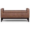 Amber - Rectangular Storage Ottoman - Brown - Image 4