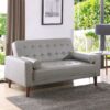 Contemporary Loveseat For Two - Gray - Image 5