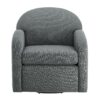Eddie - Swivel Chair With Durable Hemp Like Fabric And 360 Degree Swivel - Gray - Image 12