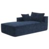 2 Pices Free Combination Minimalist Style Modular Sectional, Wrinkle Resistant Couch Set L Shaped Compressed Sofa For Living Room - Dark Blue - Image 5