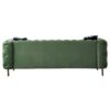 Chesterfield - Modern Tufted Velvet Living Room Sofa, 84.25''W Couch - Mint Green - Image 12