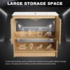 Modern Bathroom Vanity With Ceramic Sink And Soft Closing Doors, 36" Freestanding Cabinet - Oak - Image 9