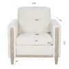 1 Seater Sofa For Living Room - Beige - Image 5