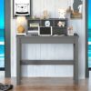 Logan - Writing Desk - Gray - Image 5