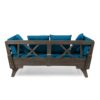 Ottavio - Convertible Sofa Daybed With Water Resistant Cushions - Gray / Teal - Image 14