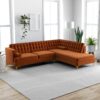 Brooke - Sectional Sofa Right Facing - Orange - Image 7