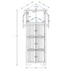 Tall Storage Cabinet With Doors And 4 Shelves For Living Room, Kitchen, Office, Bedroom, Bathroom, Modern - Black - Image 3