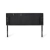 Marakesh - Contemporary Fabric Upholstered King / California King Headboard - Black - Image 11