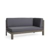 Brava - X Back Right Corner Bench - Dark Gray - Image 3