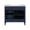 Bathroom Vanity With Top Sink, Modern Bathroom Storage Cabinet With 2 Drawers And A Tip-Out Drawer, Single Sink Bathroom Vanity - Blue - Image 14