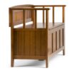 Acadian - Entryway Storage Bench - Light Avalon Brown - Image 5