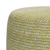Bayley - Round Braided Pouf - Muted Yellow / Natural - Image 3