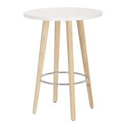 Ahoy - Counter Table - White Washed / Chrome
