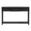 Console Table Sofa Table With Drawers For Entryway With Projecting Drawers And Long Shelf - Espresso - Image 10