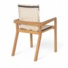 Belfast - Dining Chair (Set of 2) With Frame And Textile For Outdoor Use - Teak / Beige - Image 10