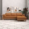 Anthony - Corner Sectional Sofa Right Facing - Tan - Image 4