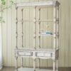 Adela - French Country Bookcase Display Storage Shelf Etageres - Antique White - Image 3