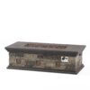 Contemporary Rectangle Fire Pit 50, 000 Btu Magnesium Oxide - Stone Gray - Image 10