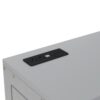 Queen Size Murphy Bed With Shelves, Cabinets And USB Ports - Gray - Image 7
