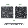 Interlocking Deck Tiles Plastic Waterproof Outdoor All Weather Anti-Slip Bathroom Shower Balcony Porch Strong Weight Capacity Upto 440 Lbs, Pebble Stone Pattern Pack Of 60 - Black - Image 4
