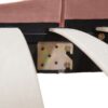 Aspen - Queen Vertical Tufted Headboard Platform Bed Set - Ash Rose Pink - Image 9