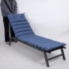 2 Piece Outdoor Chaise Lounge Chair Cushion Replacement Set - Navy Blue - Image 3