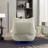 270 Swivel Glider Recliner Chair, Power Recliner Rocking Chair, USB Port Charge For Nursery Chair With Atmosphere Lamp For Living Room Bedroom Apartment - White - Image 13