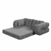 Human Dog Bed, Lazy Sofa Couch, Multifunctional Foldable Sofa Bed, 3 In 1 Teddy Fabric Sleeper Sofa Bed For Living Room Guest Bed, Playroom - Gray - Image 22