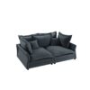 Modern Comfy Upholstered Sofa Cloud Couch, Deep Seat Couches With Multiple Large Soft Pillows, Convertible Deep Seat Chaise Langue For Living Room - Gray - Image 13