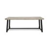 Equilibrium - Outdoor Dining Table With Slat Top Table - Gray - Image 6