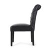 Broxton - Tuft Dining Rolltop Chair (Set of 2) With Button Tufted Upholstery - Black - Image 9