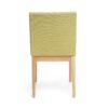 Contemporary Fabric Dining Chairs (Set of 2) - Green / Natural Oak - Image 11