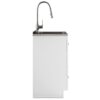 Lawrence - Laundry Cabinet With Faucet And Stainless Steel Sink - White - Image 3