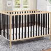 Deux - Remi 3 In 1 Convertible Island Crib - Natural / Black - Image 6