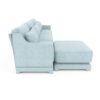 3 Seater Chenille Sofa With Movable Ottomans High Resilience Sponge Easy Install - Sky Blue - Image 23