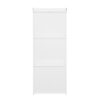 Wardrobe With 3 Drawers High Wardrobe Armoire With Rattan For Living Room Organizer - White - Image 11
