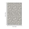 Macau - Non - Slip Accent Rug - Dark Gray / White - Image 6