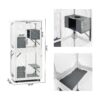 Xpt016 Outdoor Indoor Cat Pet Climbing Rack Play Cage Lovely Big Space - White - Image 3