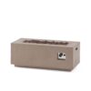 Modern Outdoor 40, 000 Btu Rectangular Concrete Propane Fire Pit - Dark Gray - Image 13