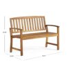 Farmhouse Style Outdoor Bench - Teak Acacia Wood - Image 3