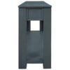 Hearth & Haven Clara - Console Table With Storage Drawers And Bottom Shelf Navy - Navy - Image 10
