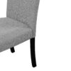 5 Piece Round Dining Table Set, Modern Dining Table And 4 Upholstered Chairs For Dining Room, Kitchen Room, Living Room - Gray / Black - Image 17