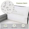 Outdoor Furniture Set Patio Rattan Furniture Set With An Adjustable Table, Recliners With Extendable Side Tables, And 2 Ottomans For Patio, Lawn, Backyard, Pool - Beige - Image 8