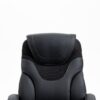 Massage Reclining Office Chair With Footrest, High Back Computer Chair Home Desk Ergonomic Executive Office Chair With Armrests, Adjustable Height - Black - Image 3