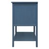 2 Drawer Side Table, American Style, End Table, Suitable For Bedroom - Blue - Image 11