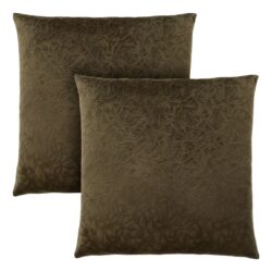 Pillows, Square, Insert Included, Decorative Throw, Hypoallergenic Polyester, Modern (Set of 2) - Green
