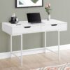 Computer Desk For Home Office, Laptop, Storage Drawers, Versatile Placement - White - Image 8