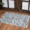 Elegance - 5'3" X 7'3" Polyester Area Rug - Blue - Image 4