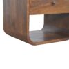 Curved Edge Nightstand - Chestnut - Image 7